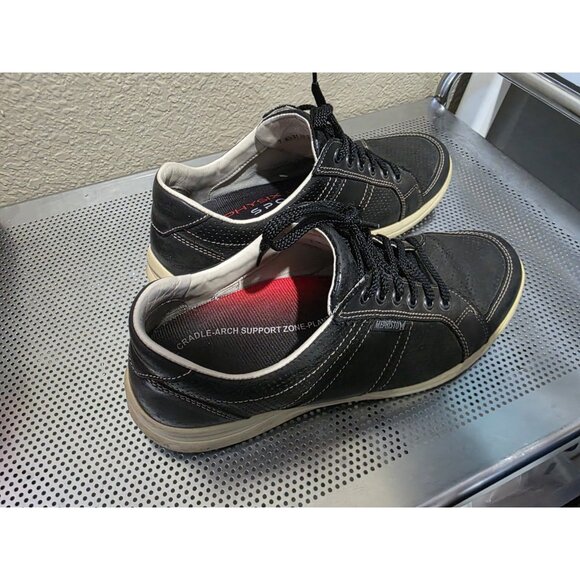 Mephisto Hero Perf Mens Size 10 Black Leather Casual Work Dress Sneakers Shoes - Picture 3 of 7